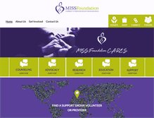 Tablet Screenshot of missfoundation.org